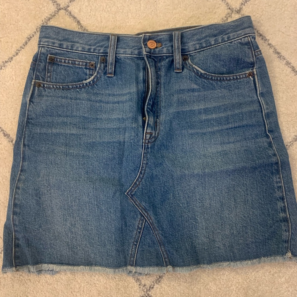 J. Crew denim mini skirt